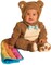 The Costume Center Brown and Beige Oatmeal Bear Unisex Infant Halloween Costume